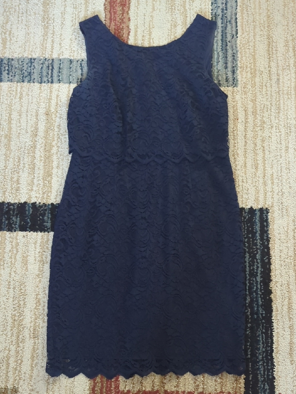 Ivanka Trump Lace Overlay Dress